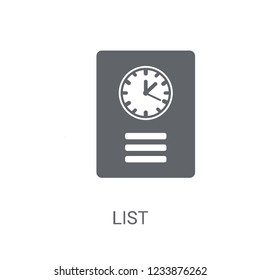 List icon. Trendy List logo concept on white background from Human Resources collection