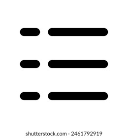 Listensymbol für uiux, Web, App, Infografik, etc