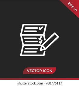 List icon vector