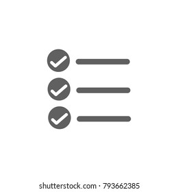 List icon vector