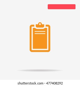 List icon. Vector concept illustration for design.