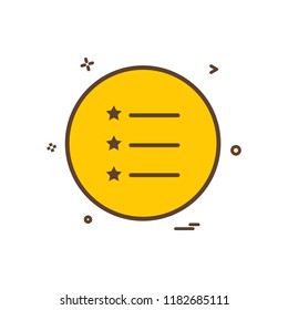 list icon vector design 