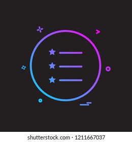 list icon vector design 