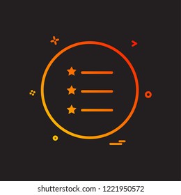 list icon vector design 