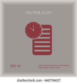 list icon, vector design