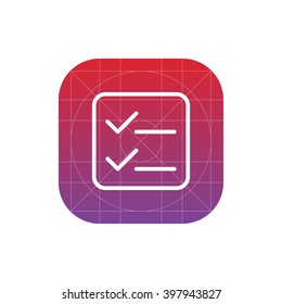 list icon. vector eps10 icon