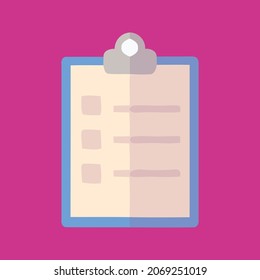 List icon, vector and glyph