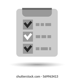 List, icon. Vector illustration