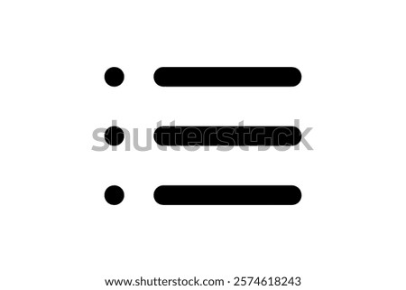 List icon Vector. illustration design