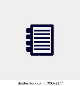 list icon, Vector illustration. document icon