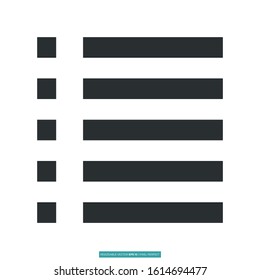 list icon vector illustration logo template for many purpose. Isolated on white background.