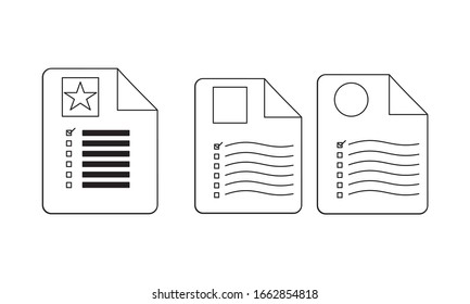 Icono de lista Ilustración vectorial Icono del Portapapeles en estilo de línea moderno