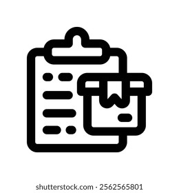 list icon. vector line icon for your website, mobile, presentation, and logo design.