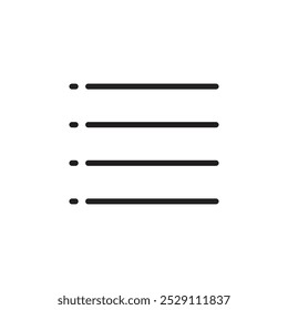 ícone Lista Vetor definir contorno