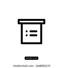 List Icon Vector - Sign or Symbol