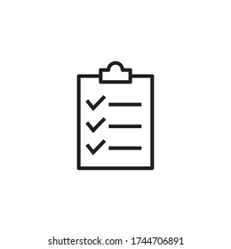 list icon vector sign symbol isolated