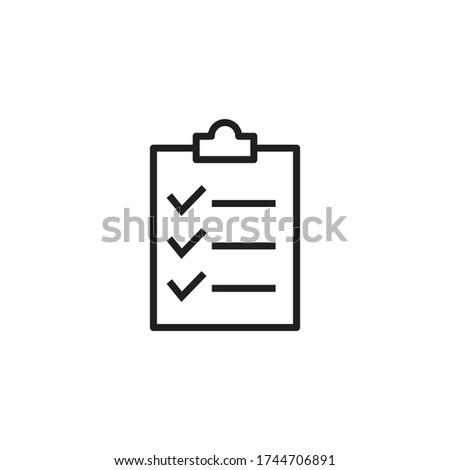 list icon vector sign symbol isolated