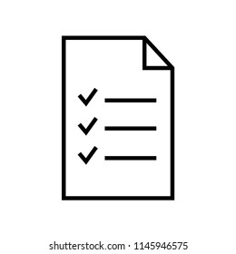 List icon vector icon. Simple element illustration. List symbol design. Can be used for web and mobile.