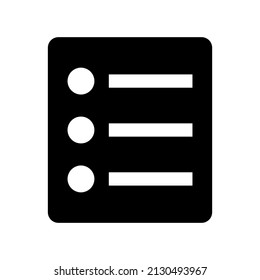 Symboldesign-Illustration für Vektorsymbol auflisten