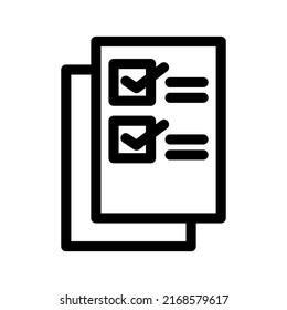 List Icon Vector Symbol Design Illustration