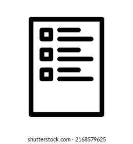 Ilustración de diseño de símbolos vectores de iconos de lista
