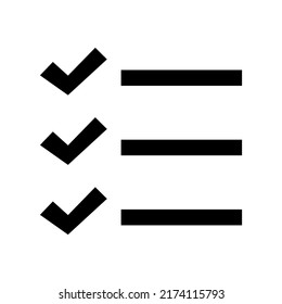 List Icon Vector Symbol Design Illustration