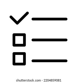 List Icon Vector Symbol Design Illustration