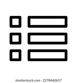 Ilustración de diseño de símbolos vectores de iconos de lista