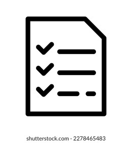 List Icon Vector Symbol Design Illustration