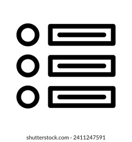 Ilustración de diseño de símbolos vectores de iconos de lista