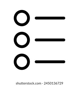 Ilustración de diseño de símbolo de Vector de lista