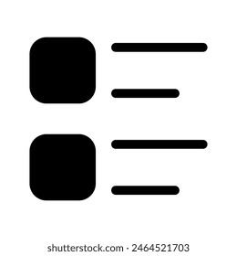 List Icon Vector Symbol Design Illustration
