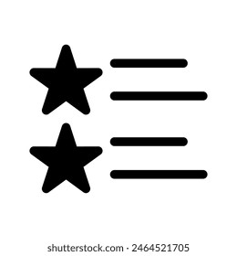 Ilustración de diseño de símbolo de Vector de lista