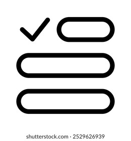Symbol auflisten, Vektorsymbol-Entwurfsgrafik