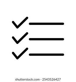 List Icon Vector Symbol Design Illustration