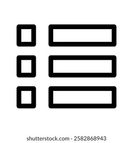 List Icon Vector Symbol Design Illustration
