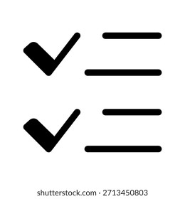 Symbol auflisten, Vektorsymbol-Entwurfsgrafik