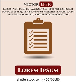 list icon vector symbol flat eps jpg app web concept website