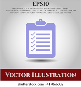 list icon vector symbol flat eps jpg app web concept website