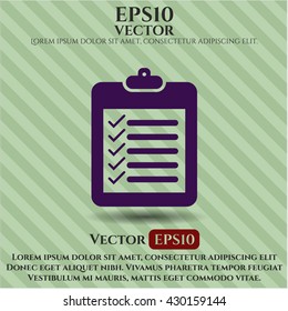list icon vector symbol flat eps jpg app web concept website