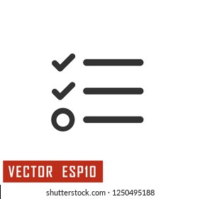 List icon vector.illustration symbol logo.