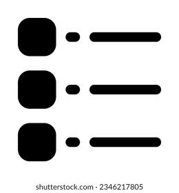 list icon for your website, mobile, presentation, and logo design.