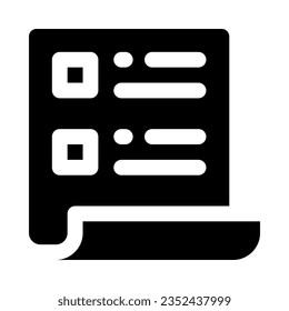 list icon for your website, mobile, presentation, and logo design.