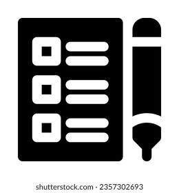 icono de lista para tu sitio web, móvil, presentación y diseño de logotipo.