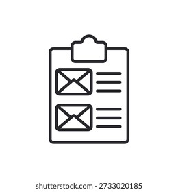 list icons outline and Flat Style,transparent background