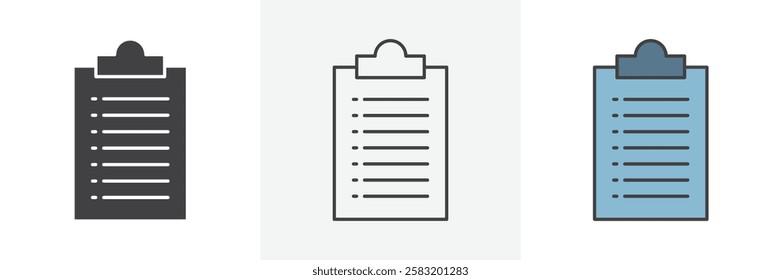 List icons pack for website designs