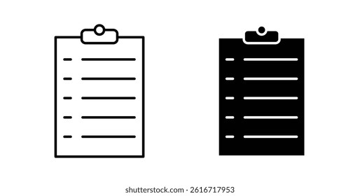 List icons set for website design