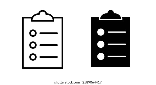 List icons thin line illustrations designs