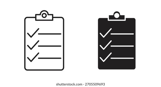 Iconos de lista para usar Diseño web, logotipo. Ilustración de símbolo.