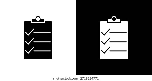 Iconos de lista. Vector Plantilla Ilustración Símbolo Píxeles Perfecto